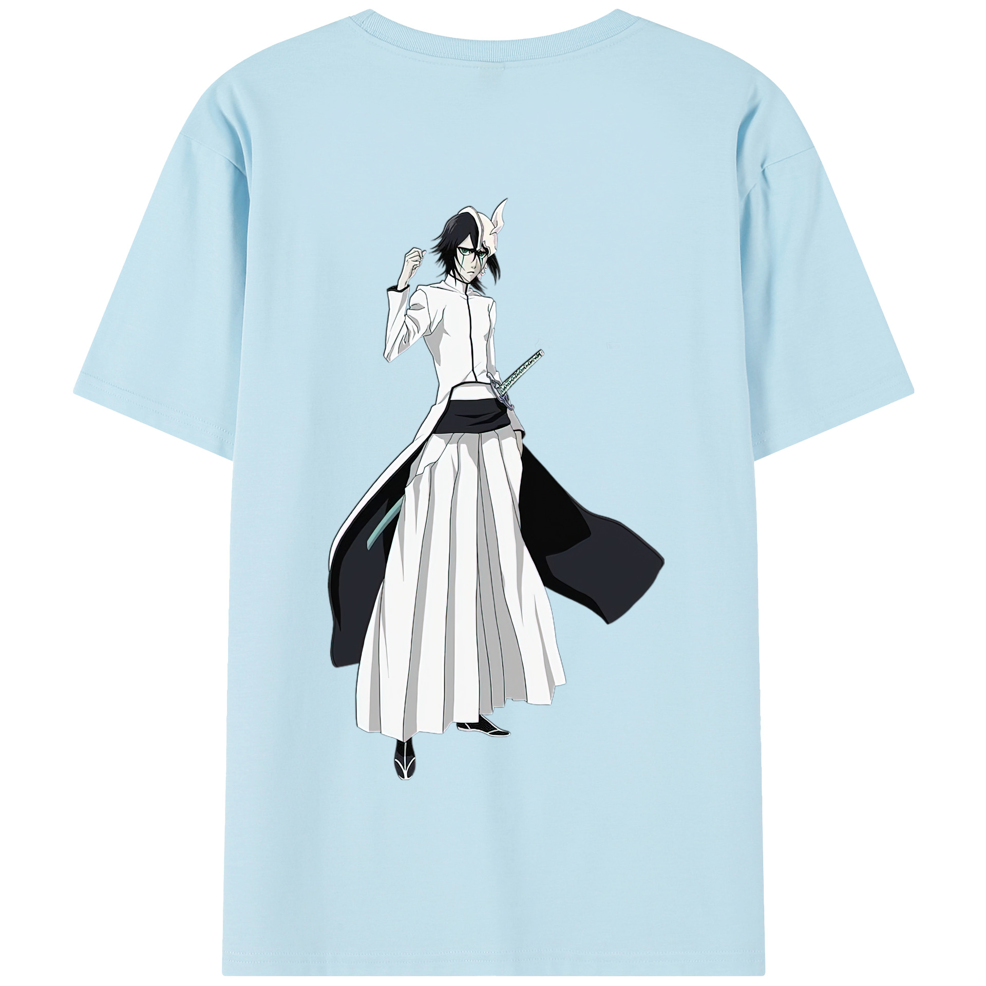 （画像用） ブリーチ ウルキオラ·シファー BLEACH Ulquiorra cifer 綿100％半袖Tシャツ（背面プリント）